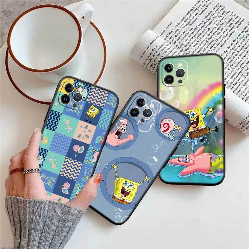 SpongeBob Phone Case for Redmi Note 12 12S 12C 13 13C 13R 14 14S 14R 14C 11A 13X A3 A3X A4 A5 Pro Max Plus