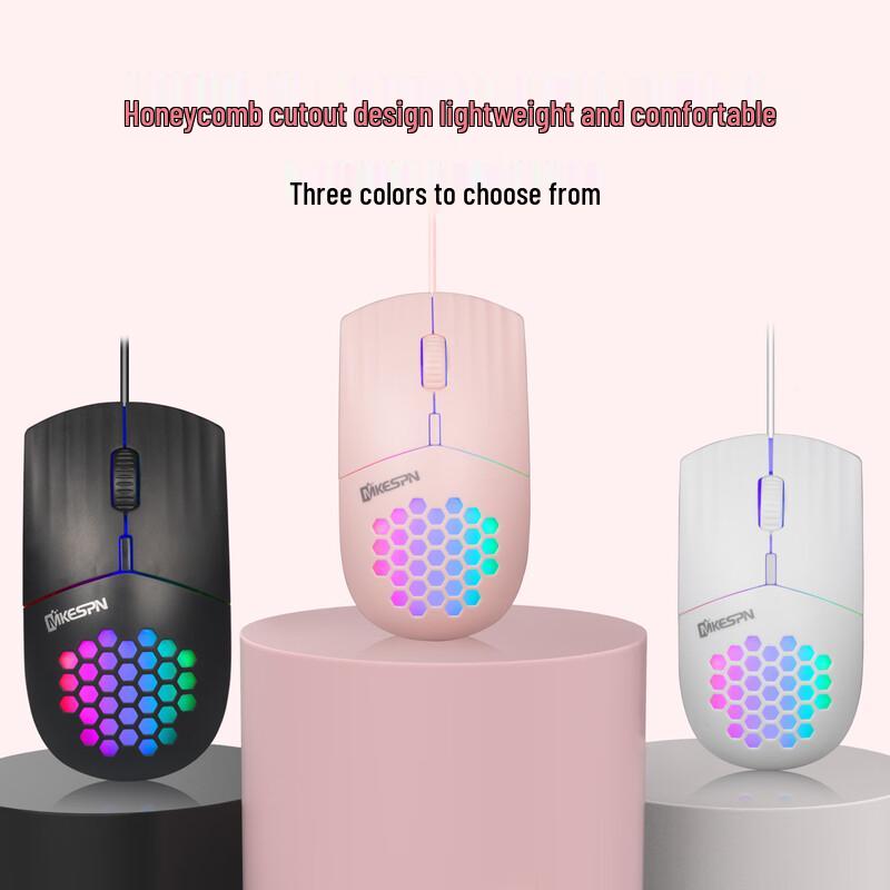 

MKESPN RGB Hollow Wired Gaming Mouse