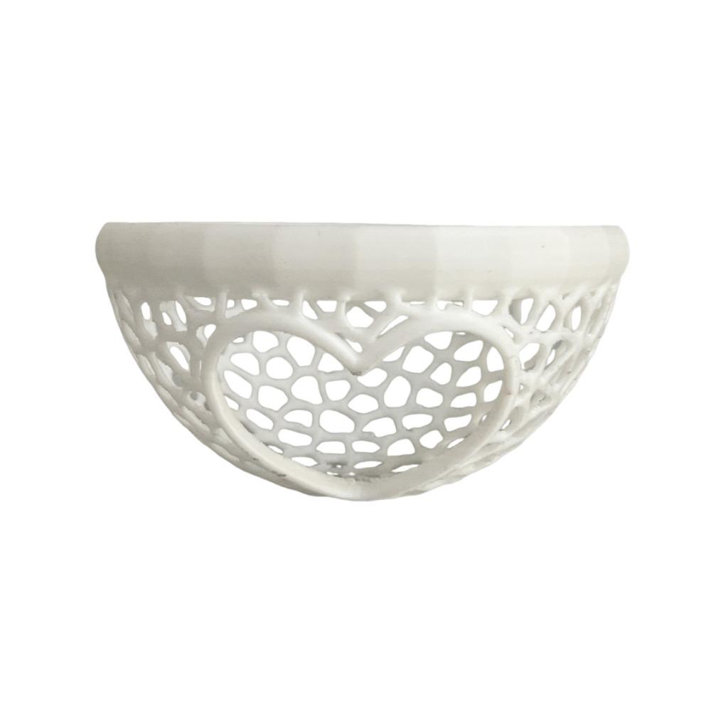 3-in-1 Aquarium Floating Cave 3D Printing Heart-shaped Hammock Feeding Ring & Resting Spot Safe Decorative Betta Cave
