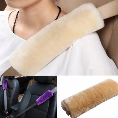 2Pcs Soft Plush Car Seat Belt Cover Shoulder Pad Winter Comfortable Driving Universal Automobiles Seatbelt Shoulder Seat Cover