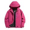 Unisex Windproof & Waterproof Hooded Mountaineering Jacket - Thickened Cotton with Fleece for Warmth