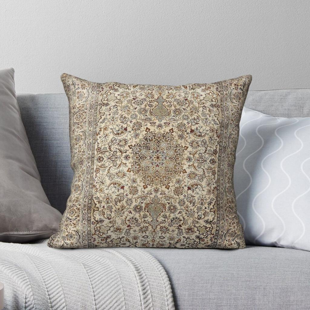 Isfahan Central Persia Dusty Pillowcase Polyester Linen Velvet Pattern Zip Decor Throw Pillow Case Sofa Seater Cushion Cover