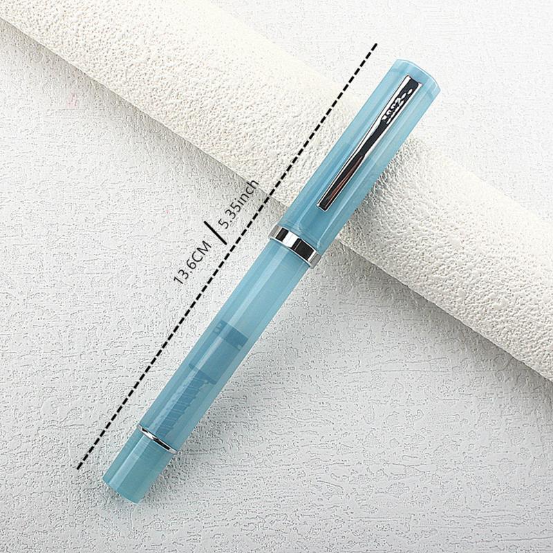 Jinhao 58D Fountain Pen, 6 Colors F/EF Nib Smooth Writing Calligraphy Pen, Premium School Office Stationery, PK MAJOHN HONGDIAN