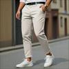 Summer Men's Nine-point Casual Pants Solid Color Slim-fitting Pants Thin Versatile Trend Men's Trousers