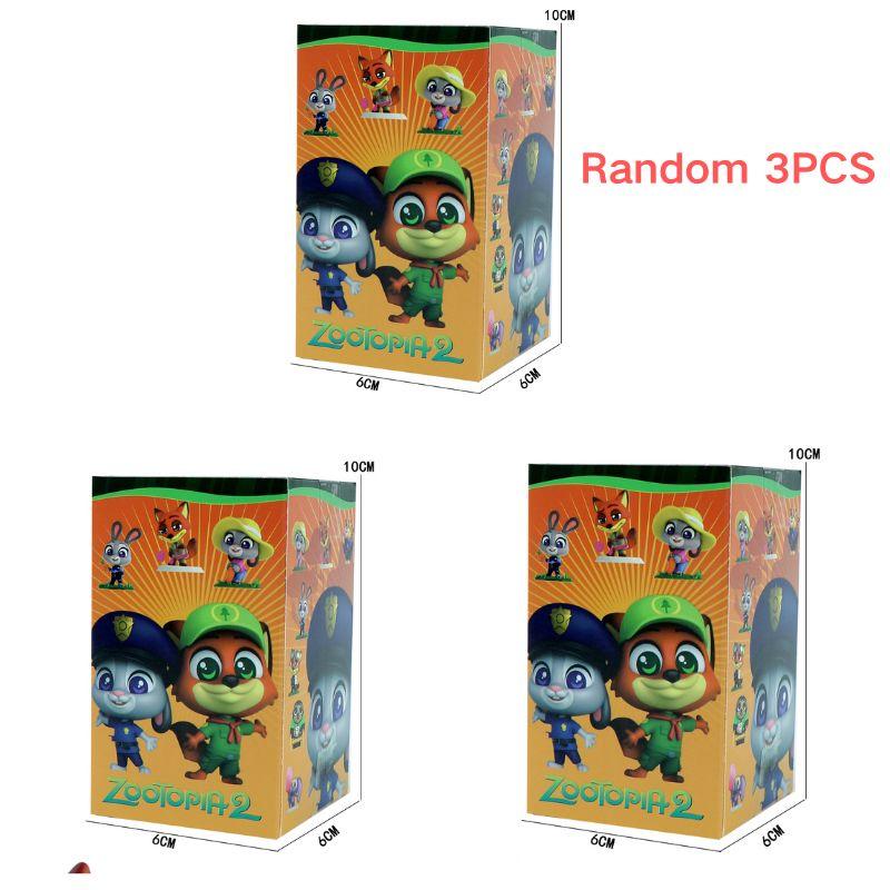 8PCS Zootopia Animal Figures Set Fox Nick Bunny Judy Toy Model Collectible for Kids Gift