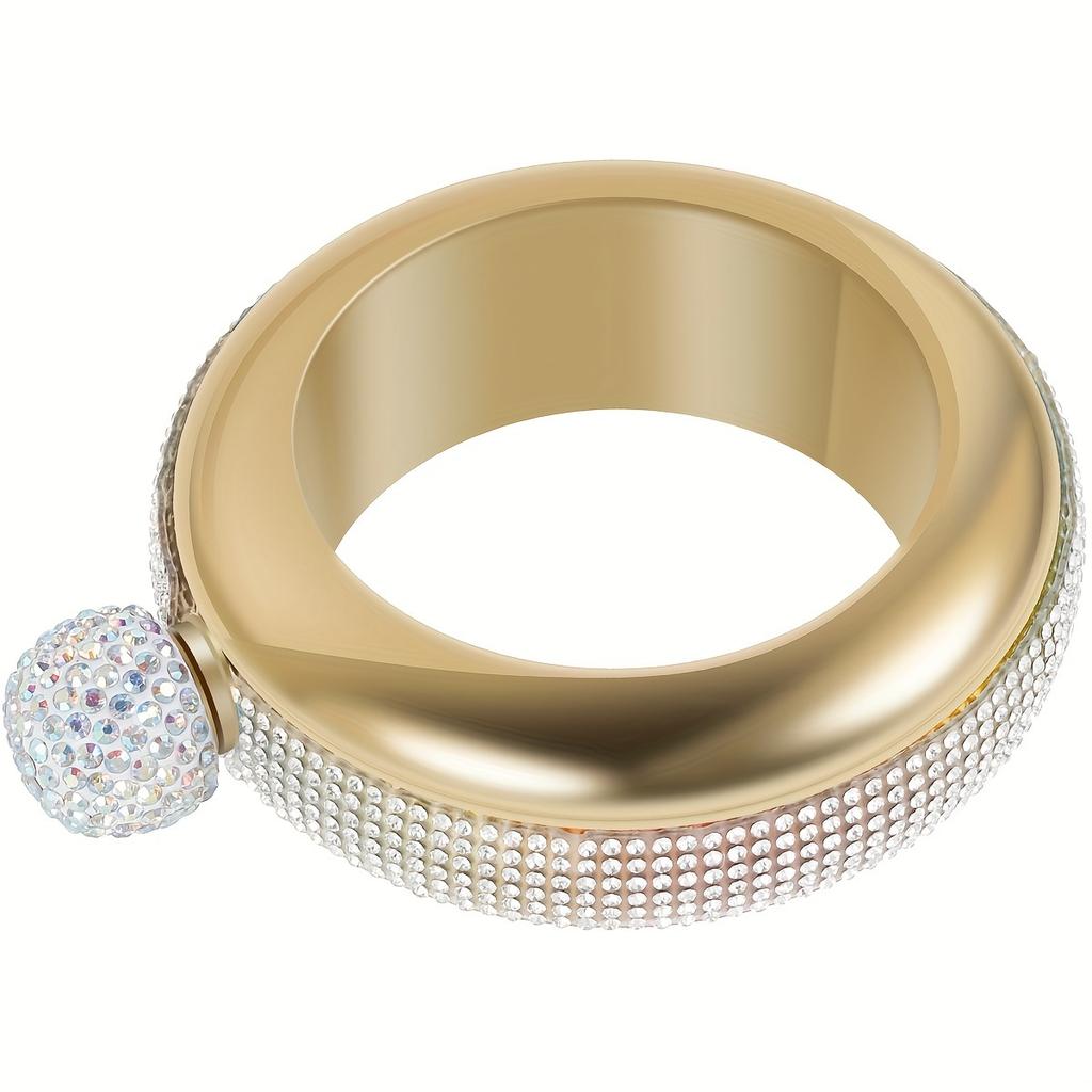 1pc Fashionable Stainless Steel Bangle Flask for Ladies - Discreetly Hides Wine, Cocktails & Spirits - Perfect Party Accessory for Summer Entertaining