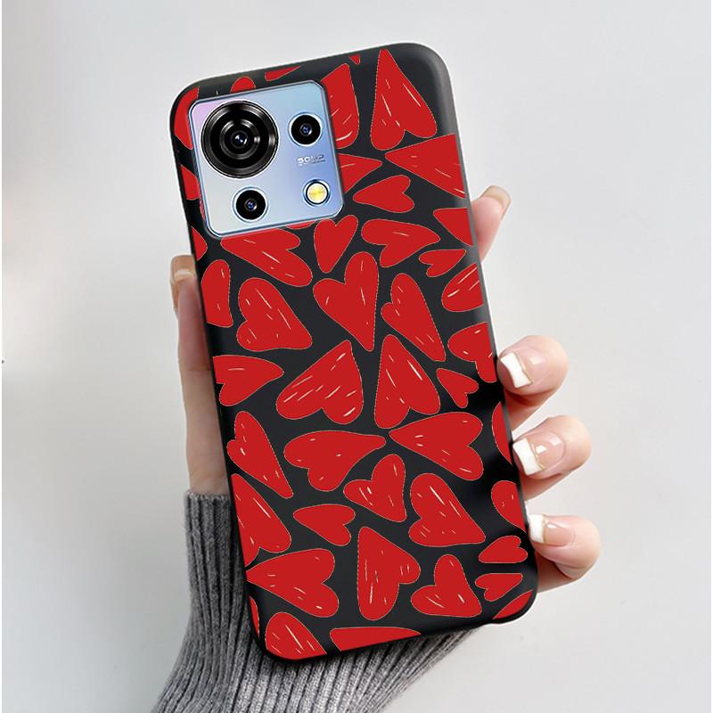 For ZTE Blade V50 Vita Case Black TPU Silicone Luxury Cute Cool Flower Phone Cases for Blade V 50 Vita V50Vita Bumper Soft Cover