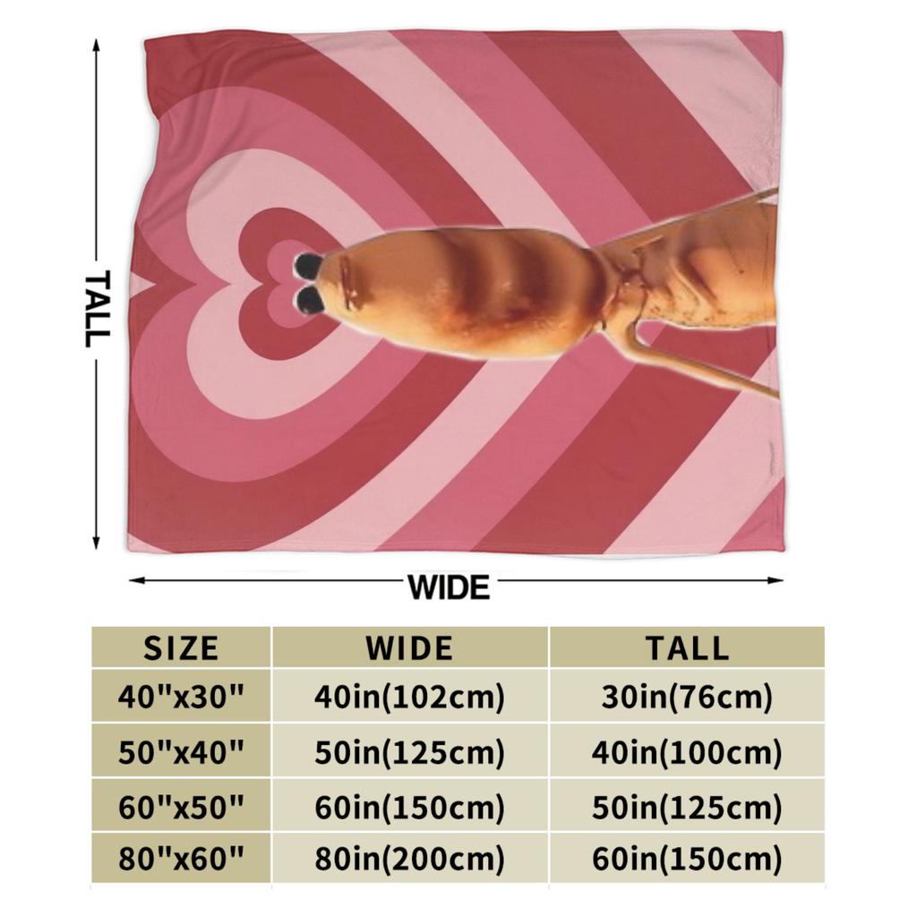 Y2K Funny Robert Help Marcus The Worm Blankets Super Soft Graphic Plush Throw Blanket For Couch Bed Camping Bedspread Bed Cover