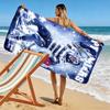 Geelong Cats Print Beach Towel, Large Soft Quick Dry Towel for Beach Camping Swimming