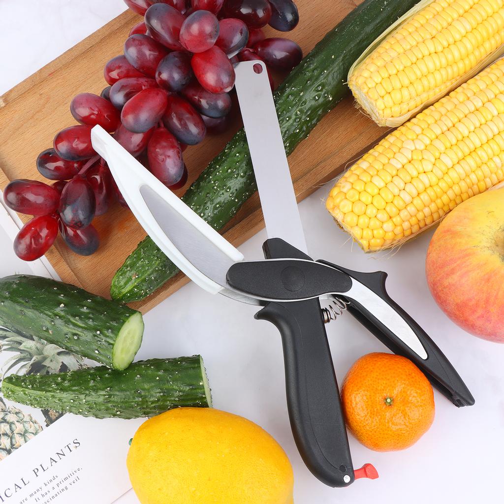 Buy Multipurpose Food Scissors 2-In-1 Knife And Cutting Board Scissors ...
