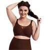 Plus Size Women Soft Support Seamless Push Up Comfortable Bra For Large Bust