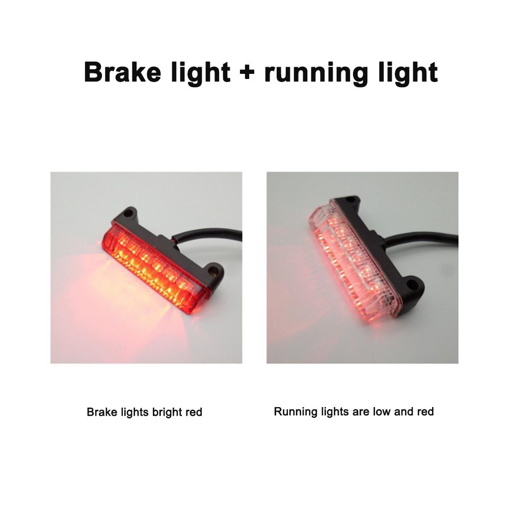 Motorcycle LED Decorative Tail Light Waterproof Motorbike Rear Modified LED Brake Lamp For Scooter ATV Cafe Racer Bobber
