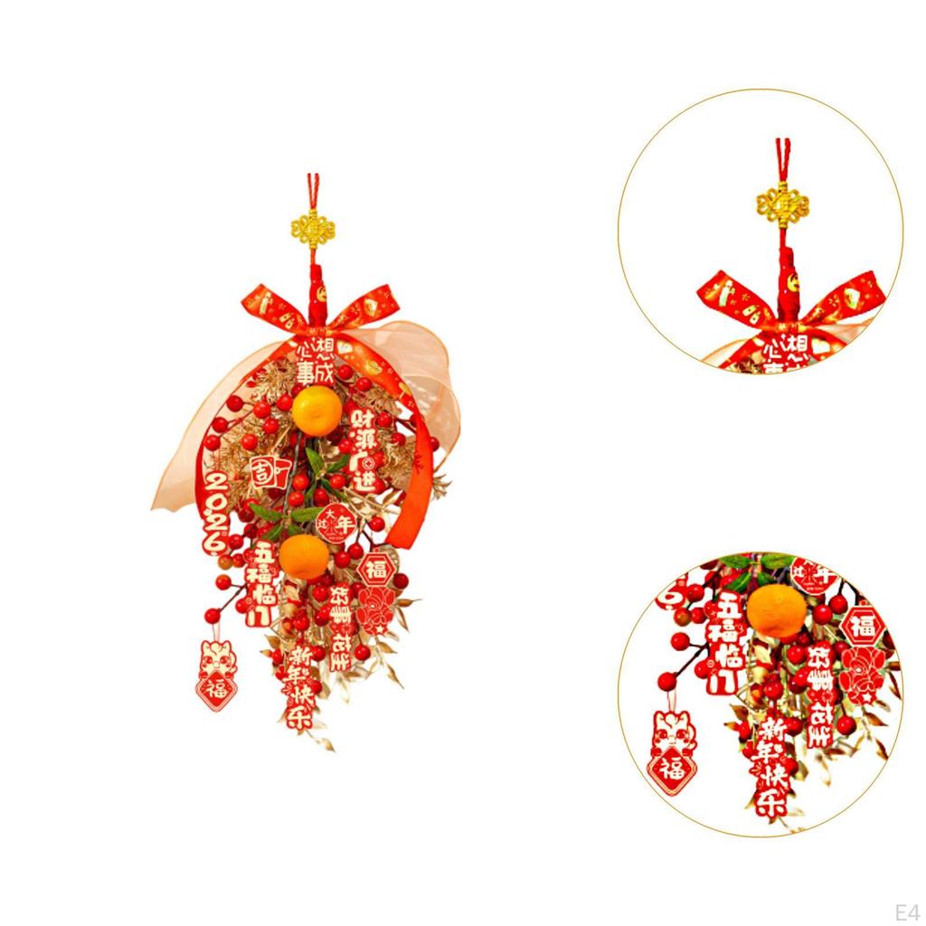 Chinese Year Hanging Decoration Decor Decorative Traditional Entryway Sign for