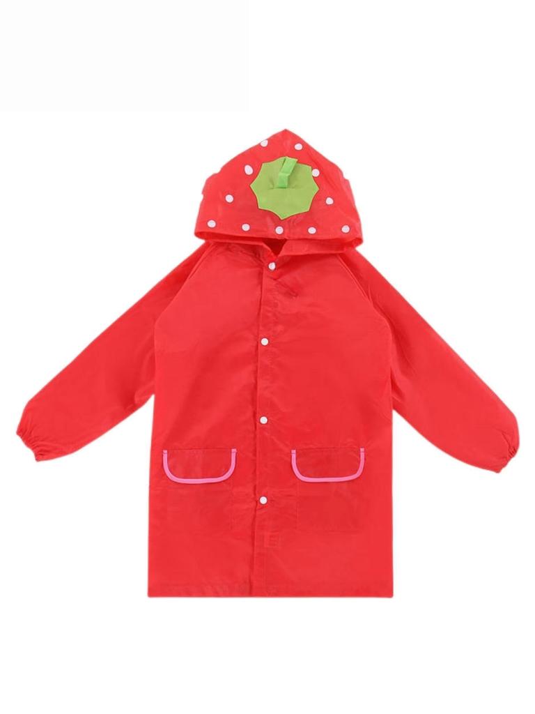 Capa de Chuva com Bolso para Meninos e Meninas, Capa de Chuva com Desenho de Animal, Jaqueta de Chuva Impermeável Estilosa para Crianças, Poncho de Chuva para Bebês e Crianças
