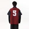 Street Tide Brand Wasteland Feng Shui Washing Dirty Dye Old American Jersey Fake Two Pieces Heavy Industry Embroidery Polo Collar Sweater Men