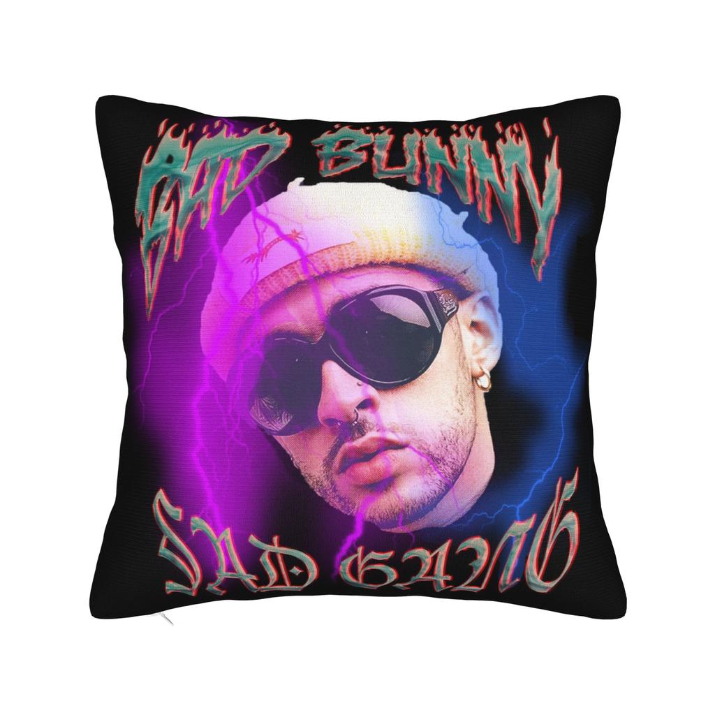 Bad Bunny DTMF Pillowcase Polyester Cushion Cover Decoration Pillow Case Cover Home Drop Shipping 18'