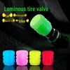 Luminous Valve Stem Caps for Cars, Motorcycles, and EVs - Fluorescent Tubeless Tire Core Caps
