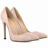 Kvinner Sexy Pumps Sko med spisse tåer Lakkkjole Grunnleggende høye hæler Stilettoer for kvinner Bryllupshælsko pluss størrelse 42