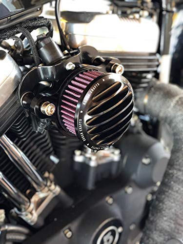 AQIMY Air Cleaner Kit for Harley CNC Aluminum Air Filter Compatible with 1991-2016 Sportster 883 1200 2009-2016 Iron 883