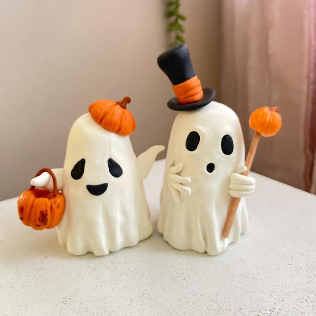 Halloween Gentleman Figurine, Fun Decorative Figurine, Terrifying And Funny Figurine, Festive Atmosphere Table Figurine