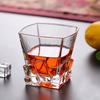 310ml Quadratisches Glasbecher Eisbecher Cocktail Kaffeetasse Saftglas Getränkebecher Eisschnitzerei Dekoration Wasserflasche Gläser