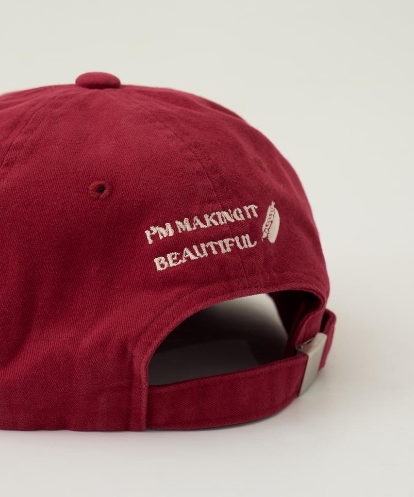 Ssettette Vintage 90S Volume Og Logo Cap_Cherry