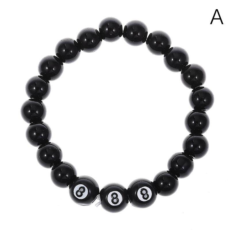 

Браслет Billiard Black с 8 бусинами