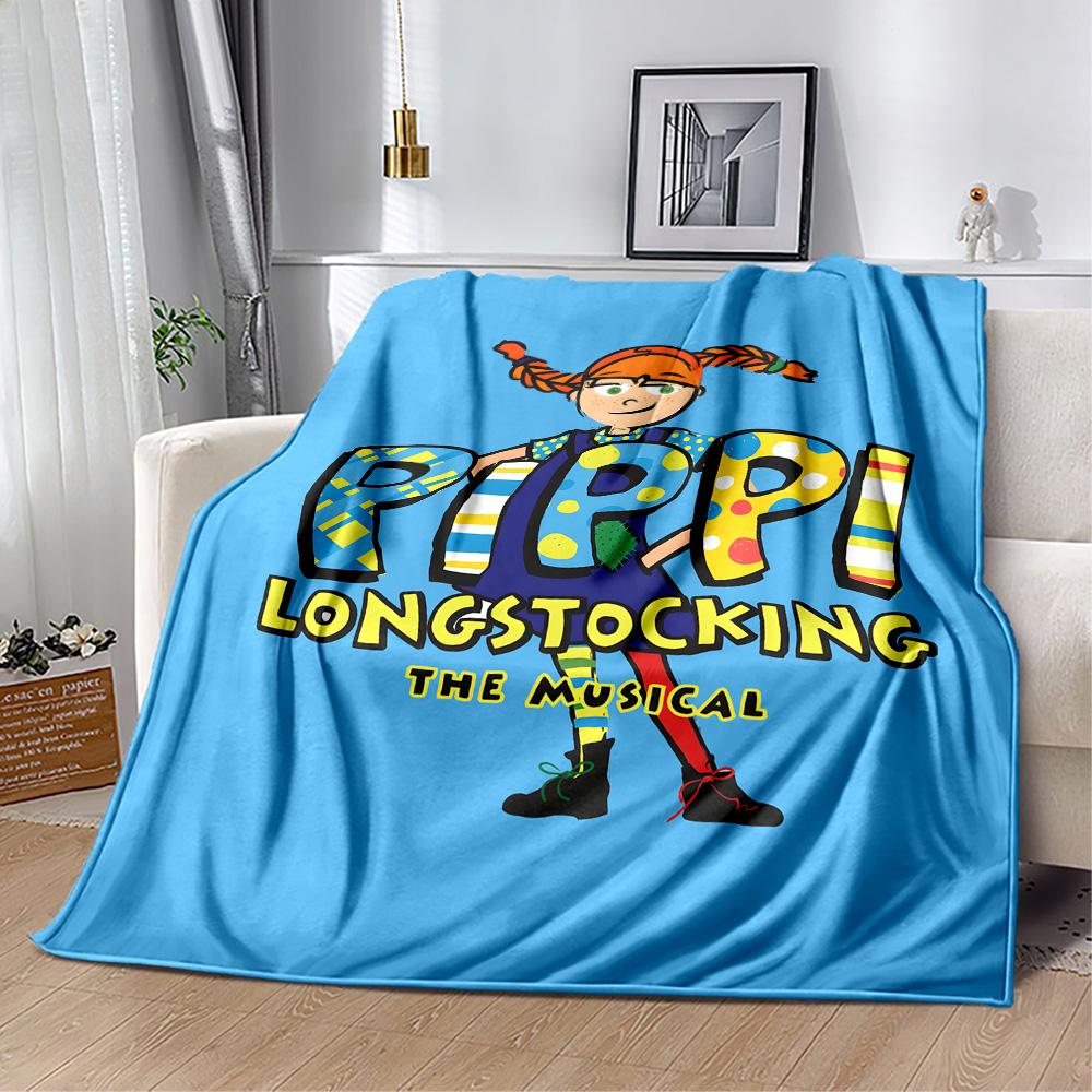 Coperta Avventure di Pippi Ultra Morbida Perfetta per Picnic Biancheria da Letto Ufficio Universale per Tutte le Stagioni Regalo Perfetto per Parenti e Amici