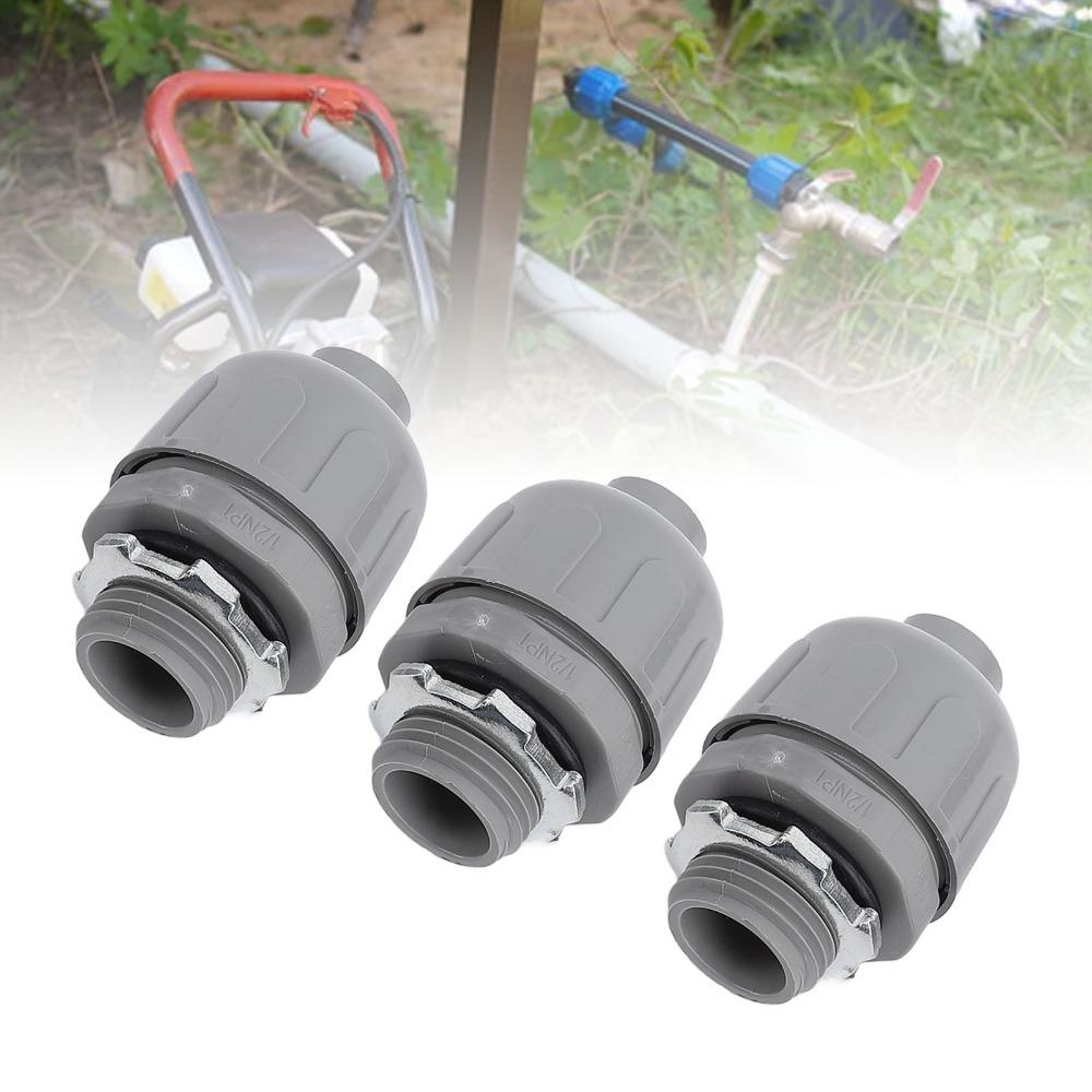 10pcs Nylon Electrical Conduit Fitting Non‑Metallic Conduit Connector Home Electrical Project