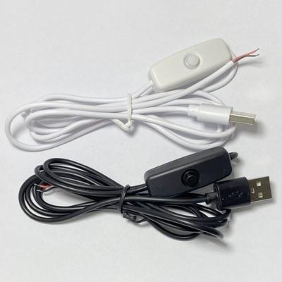 Switching Power Cord Insulated High Temperature Resistant Plug Play LED Lamp USB Extension Switching Power Wire for Home