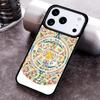 Mayan Calendar Wood Pattern pattern Phone Case for iPhone 17 16 15 Pro Max Air 14 13 12 11 Plus Shockproof Capa Cover