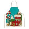 New cartoon Christmas sleeveless printing sleeveless apron home waterproof kitchen dust protection
