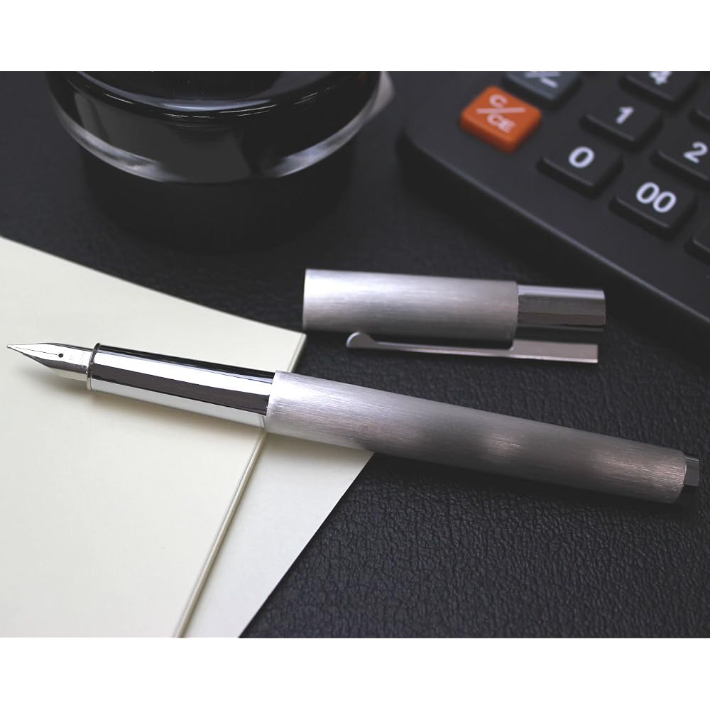 LAMY Ramy Fountain Pen EF Ultra Fine Scala Stainless Steel L51-EF Regular Imported