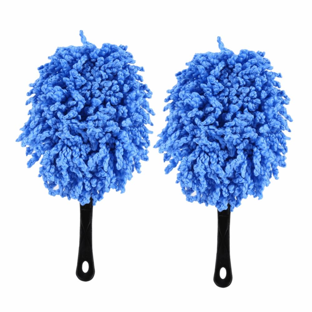 2pcs Anti-Skid Handle Microfiber Cleaning Brush Scratch Free Multi-Functional Brush Home