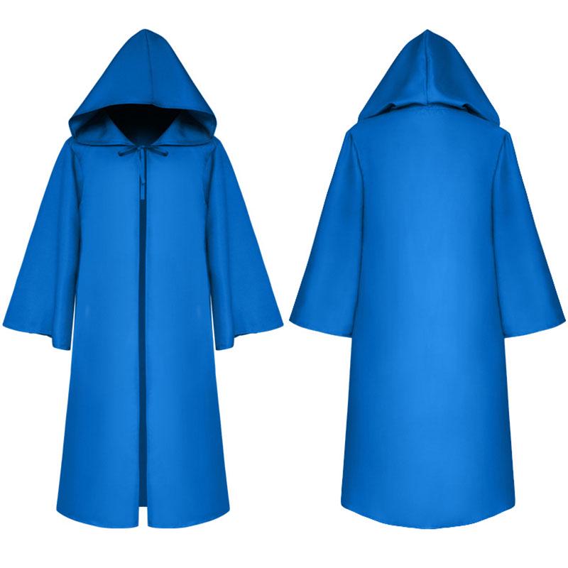 Wars Star Jedi Warrior Hooded Cloak Cape Robe Costume Cosplay Halloween Party