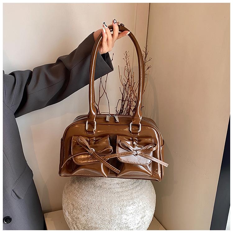 Niche High-End Ballet Bow Autumn Shoulder Bag: Exquisite Fashion Crossbody for Women