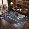 Wigan Warriors Personalized Crystal Velvet Carpet, Customized Name Text Soft Anti‑Slip Rug for Living Room Bedroom