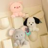 14cm 6 Styles New Cute Cartoon Stuffed Animal Elephant Pig Dog Sheep Mouse Monkey Soft Doll Birthday Gift Office Decoration