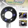 30X Handheld Magnifier with 6 Light, Jeweler Loupes Lighted Magnifying Glass-USB Rechargeable for Seniors Reading Coins Crafts Jewelry Hobbies
