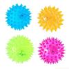 Bouncing Light-Up Ball Spiky Rubber Sensory Toy with Flashing Colors Cat Dog Chewing Toy Teeth Cleaning Thorn Balls