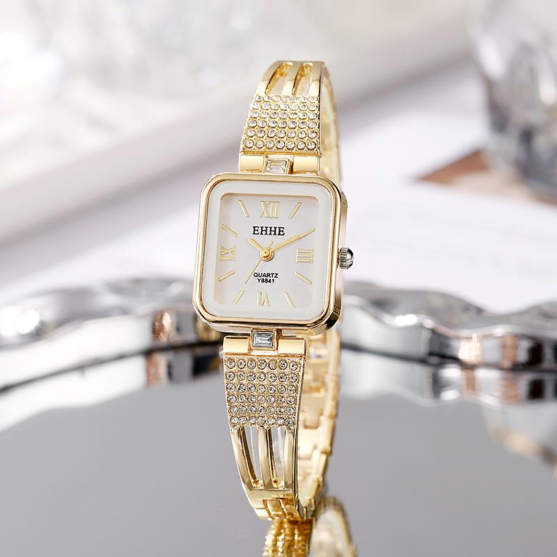 High Quaility Fashion Golden Steel Strap Women Watches Female Casual Simple Bracelet Wristwatch Relogio Feminino Clock