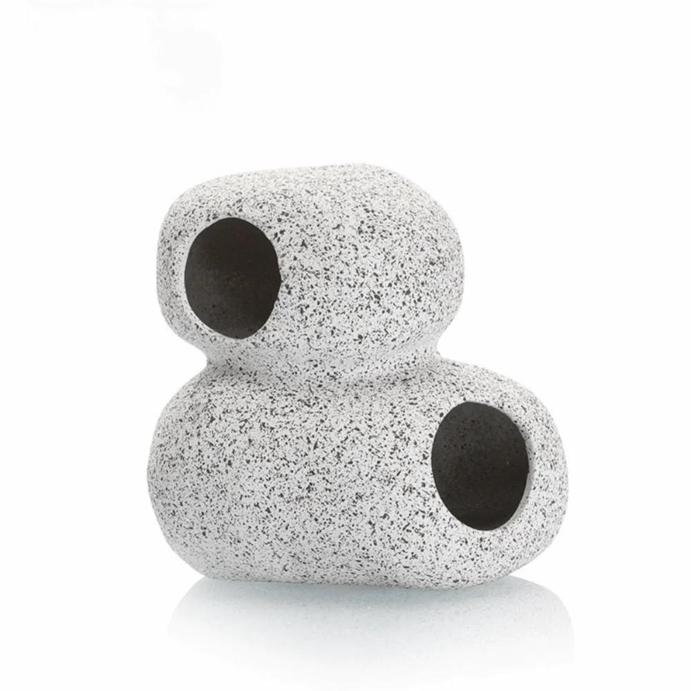 New Purple Clay Aquarium Hideaway Rock Natural Touch Simulation Crafts Fish Tank Cave Landscaping Decoration Aquarium Decoration