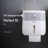 ecoco Double-Layer Waterproof Bathroom Tissue Box with Shelf