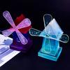1 Sett DIY Vindmølle Ornament Silikonform Håndlaget Roterende Vindmølle Figur Skrivebordsdekorasjon Håndverk Laging Epoksyharpiks Støpeform