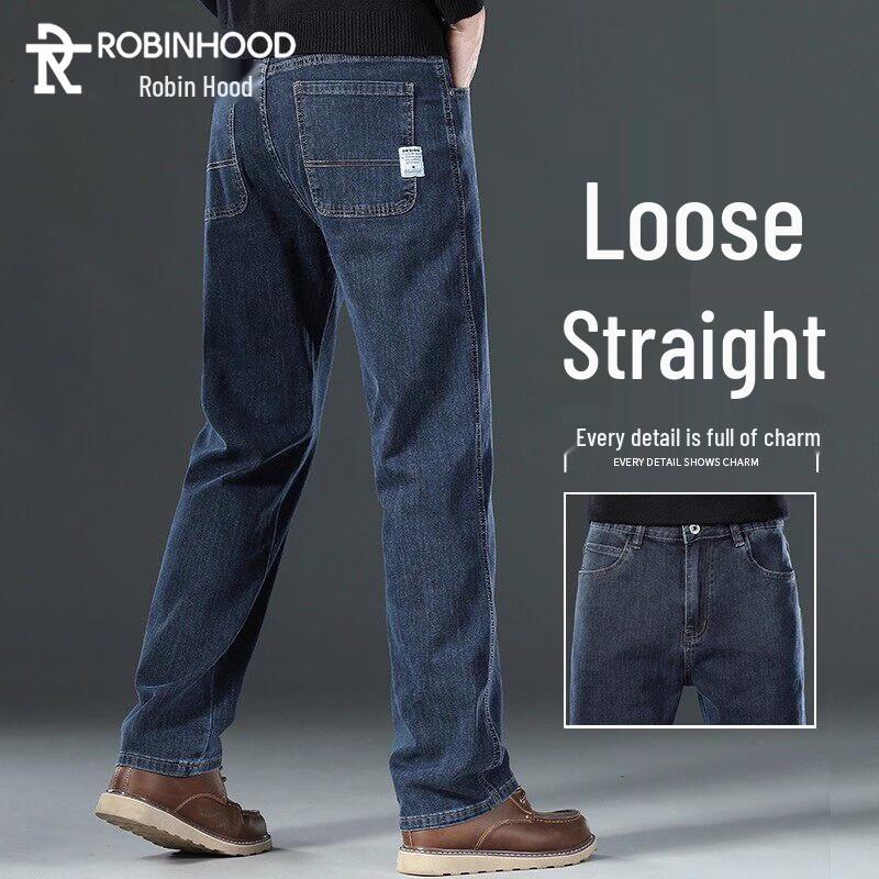 ROBINHOOD Men s Business Casual Straight-Leg Jeans 36