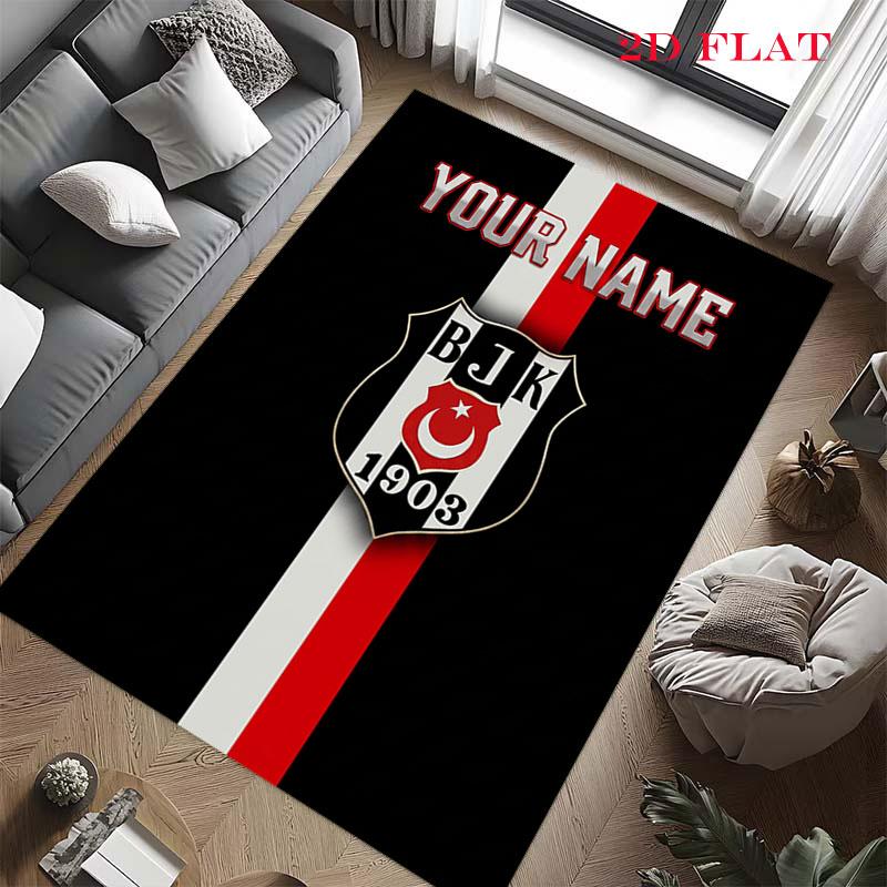 Custom Beşiktaş J.K Carpet Rug for Living Room Bedroom Home Sofa Decoration,Kids Play Nonslip Floor Mat