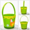 Cartoon Easter Felt Basket Colorful Chicken Egg Hunt Basket Easter Candy Gift Bag  Children Gifts