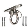 1 Set Ceiling Hook Strong Load-Bearing High Strength Rotatable Not Easily Deformed Simple Installation Rustproof Hammock Chair Sandbag
