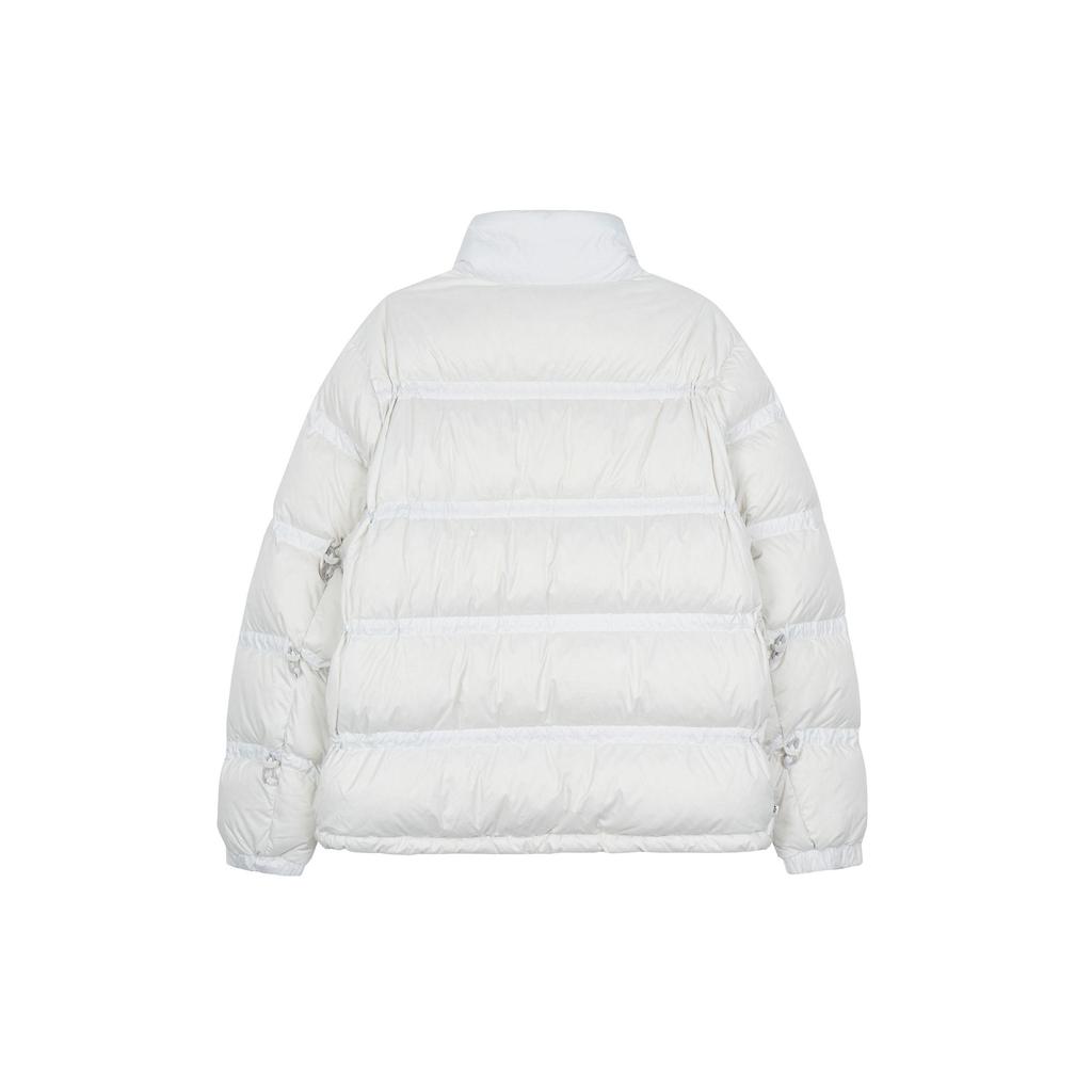 adidas Originals Solid Color Quilted Stand Collar Down Jacket Men Outerwear White HL6786