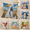 2 Funny And Cheerful Duck Pattern Pillow Case Home Living Room Decoration Linen Pillowcover Pillow Cases Cushion Cover